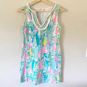Lilly Pulitzer Beach & Bae Harper Boat Shift Dress XS